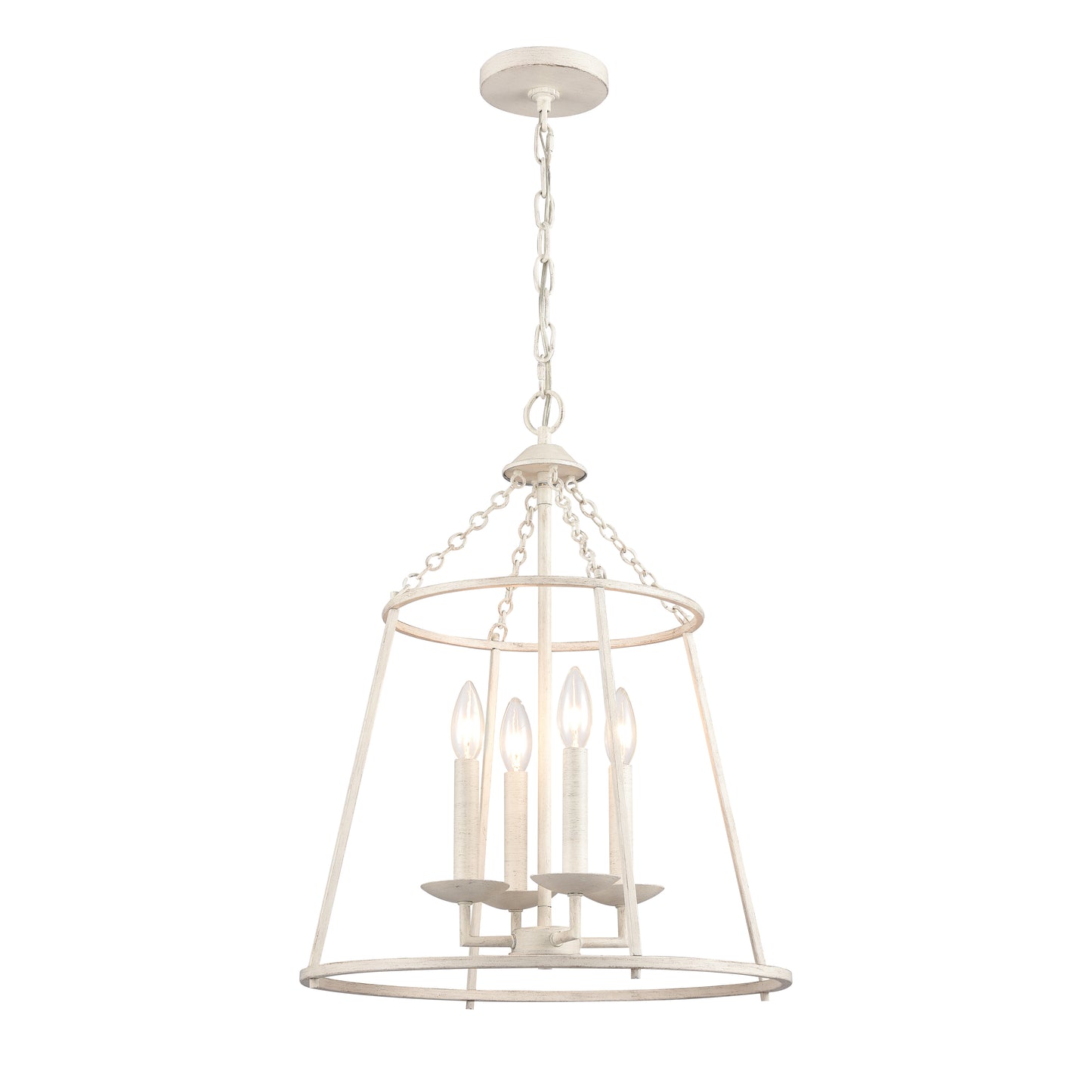 EC89684/4 - Joanie 17.25'' Wide 4-Light Pendant - Antique White