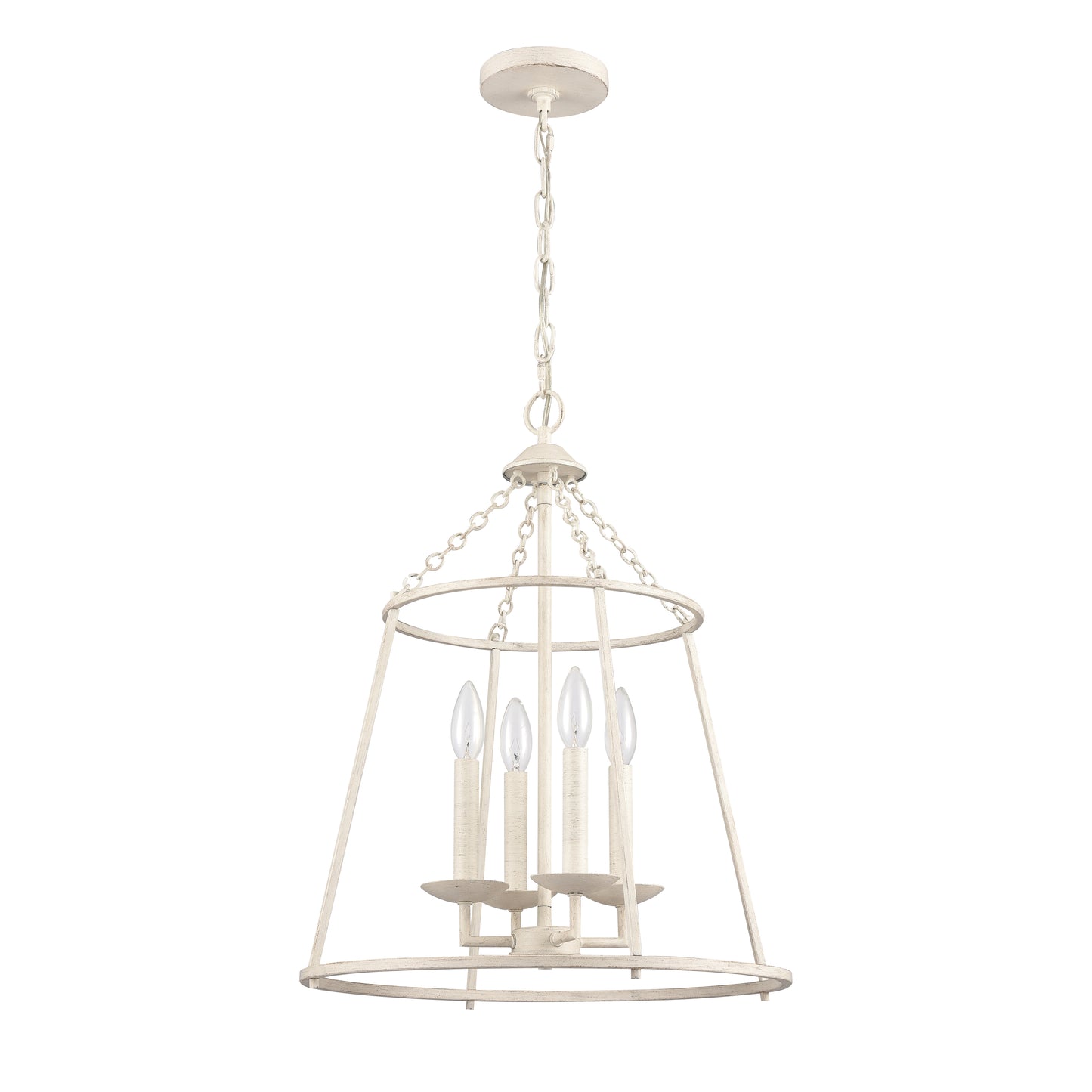 EC89684/4 - Joanie 17.25'' Wide 4-Light Pendant - Antique White