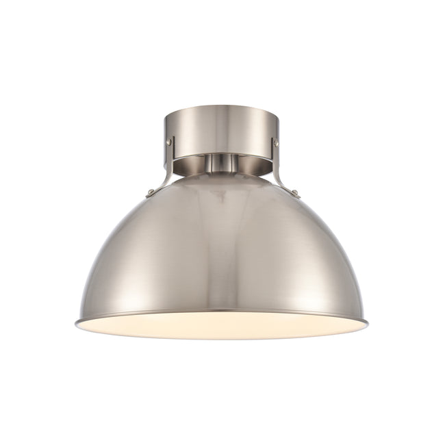 EC89734/1 - Zayne 12'' Wide 1-Light Semi Flush - Brushed Nickel