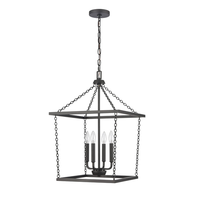 EC89804/4 - Emmett 17'' Wide 4-Light Pendant - Matte Black