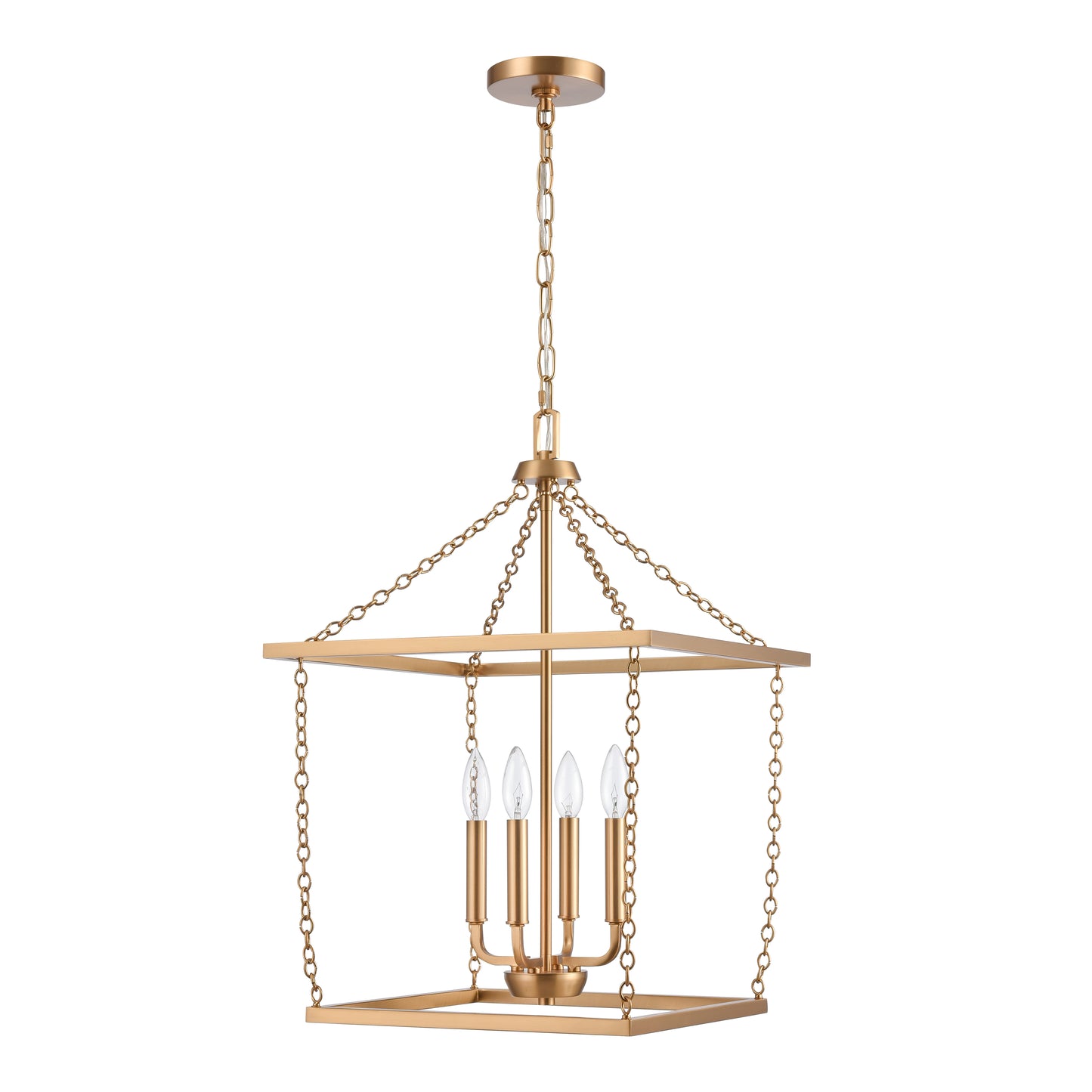 EC89824/4 - Emmett 17'' Wide 4-Light Pendant - Brushed Gold