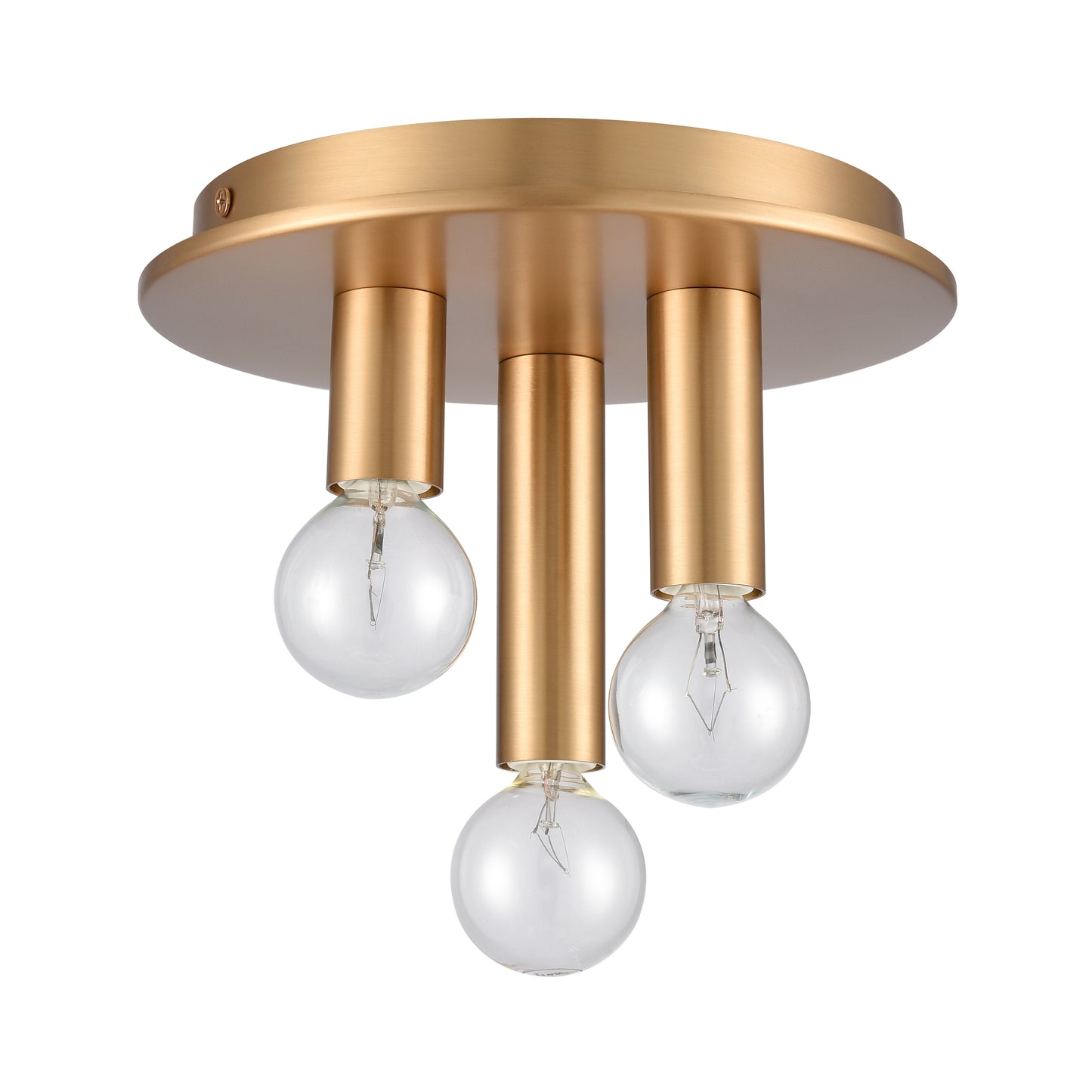 EC89853/3 - Pepper 8'' Wide 3-Light Flush Mount - Brushed Gold