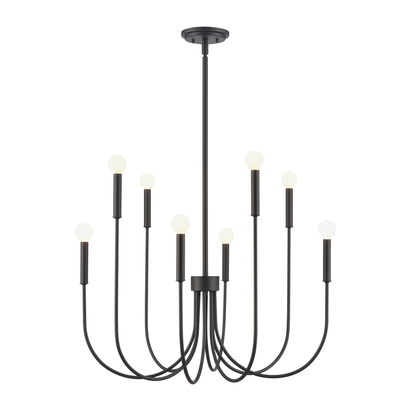 EC89865/8 - Ulla 28'' Wide 8-Light Chandelier - Matte Black