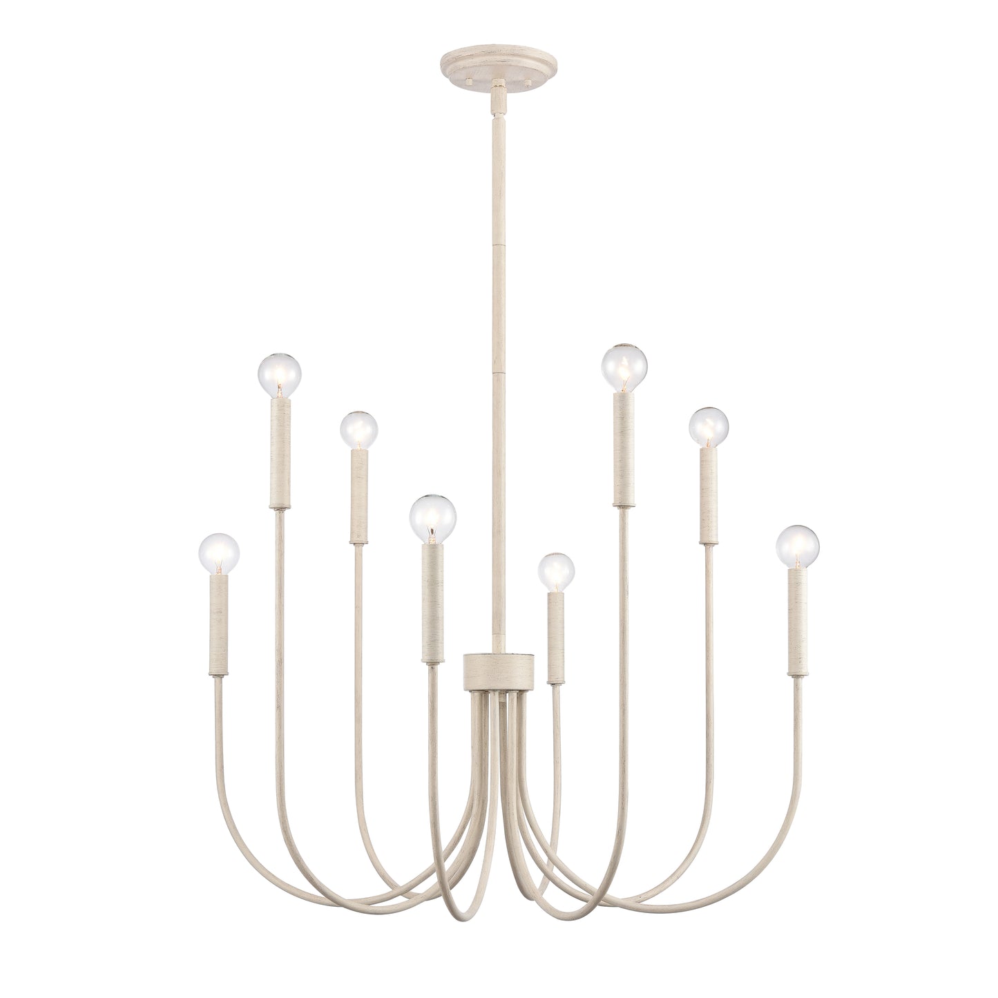 EC89875/8 - Ulla 28'' Wide 8-Light Chandelier - Antique White