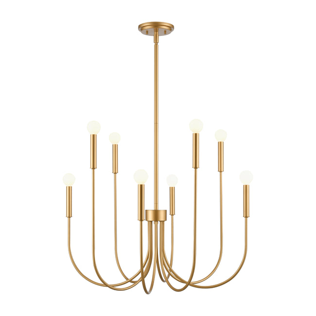 EC89885/8 - Ulla 28'' Wide 8-Light Chandelier - Gold