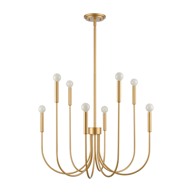 EC89885/8 - Ulla 28'' Wide 8-Light Chandelier - Gold