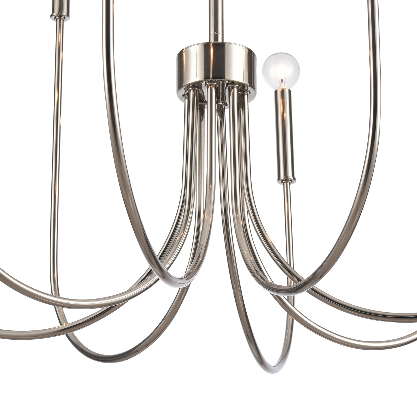 EC89895/8 - Ulla 28'' Wide 8-Light Chandelier - Polished Nickel