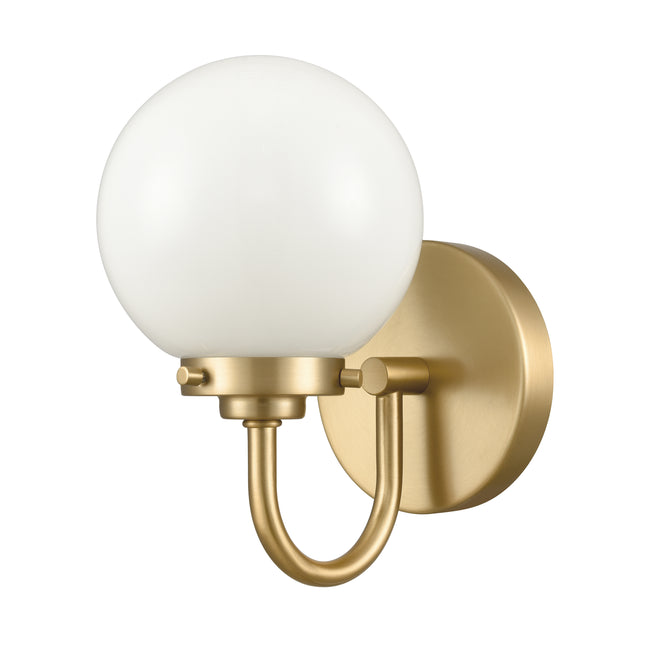 EC89970/1 - Fairbanks 8.5'' High 1-Light Sconce - Brushed Gold and Opal