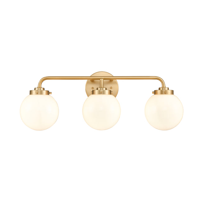 EC89974/3 - Fairbanks 22.75'' Wide 3-Light Vanity Light - Brushed Gold and Opal