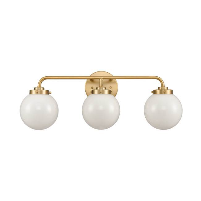 EC89974/3 - Fairbanks 22.75'' Wide 3-Light Vanity Light - Brushed Gold and Opal