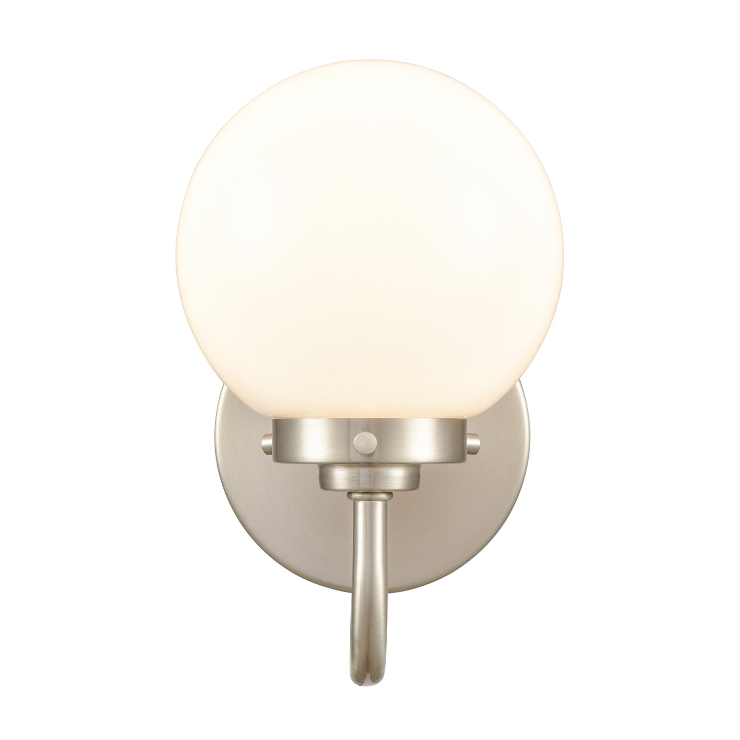 EC89980/1 - Fairbanks 8.5'' High 1-Light Sconce - Brushed Nickel and Opal