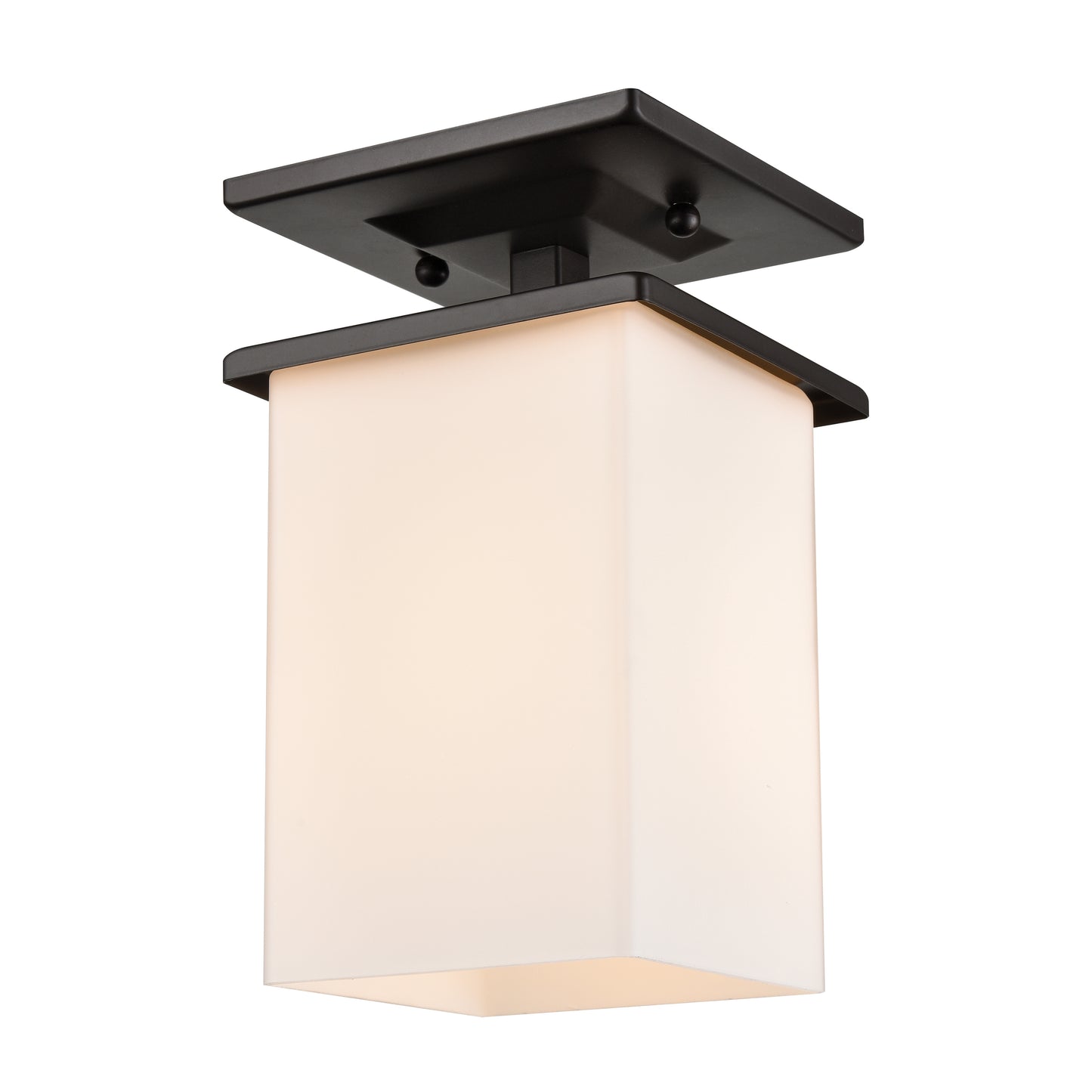 EN110136 - Broad Street 5.5'' Wide 1-Light Outdoor Flush Mount - Textured Matte Black