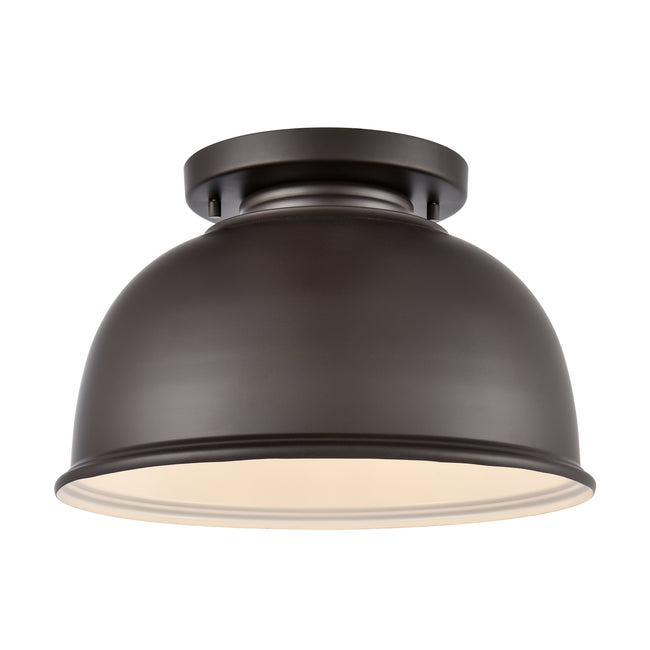 EN130136 - Cedar Park 13'' Wide 1-Light Outdoor Flush Mount - Oil Rubbed Bronze