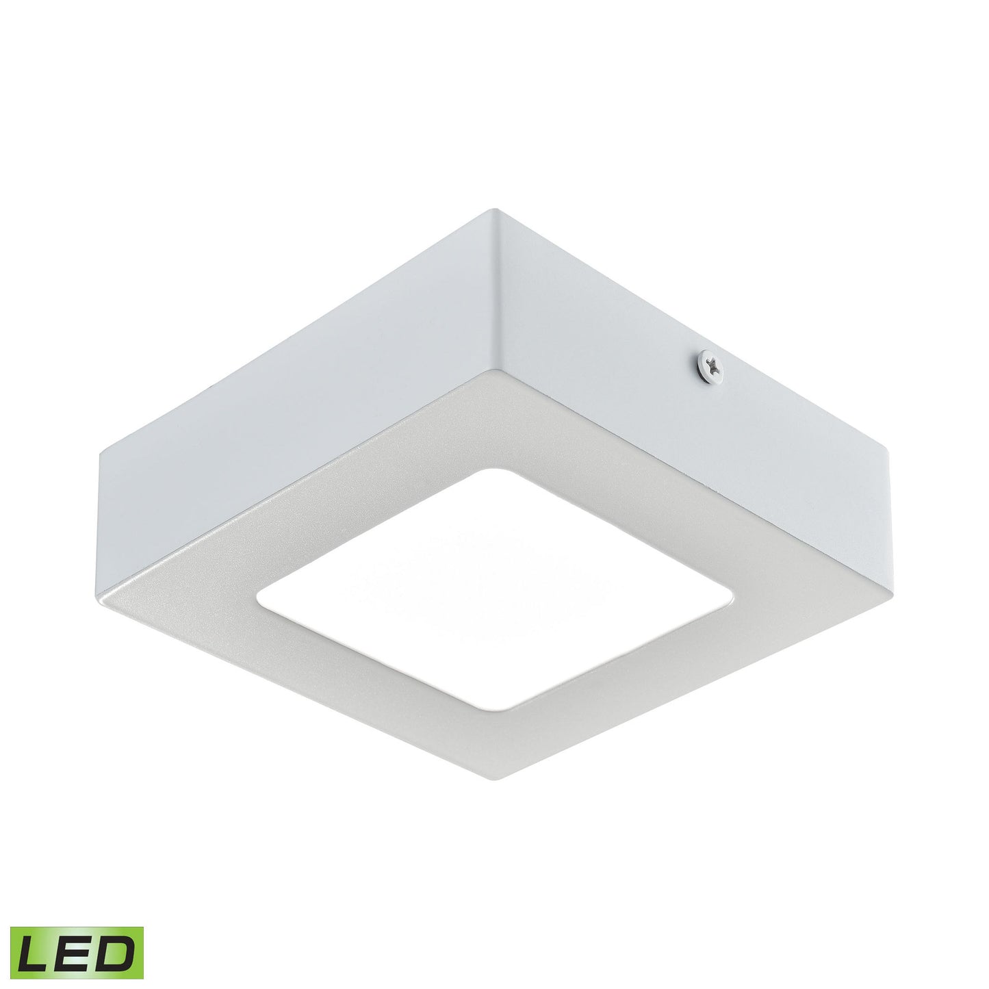 FML6125-AC-30 - Warwick Integrated LED Square Flushmount in Matte White - Small