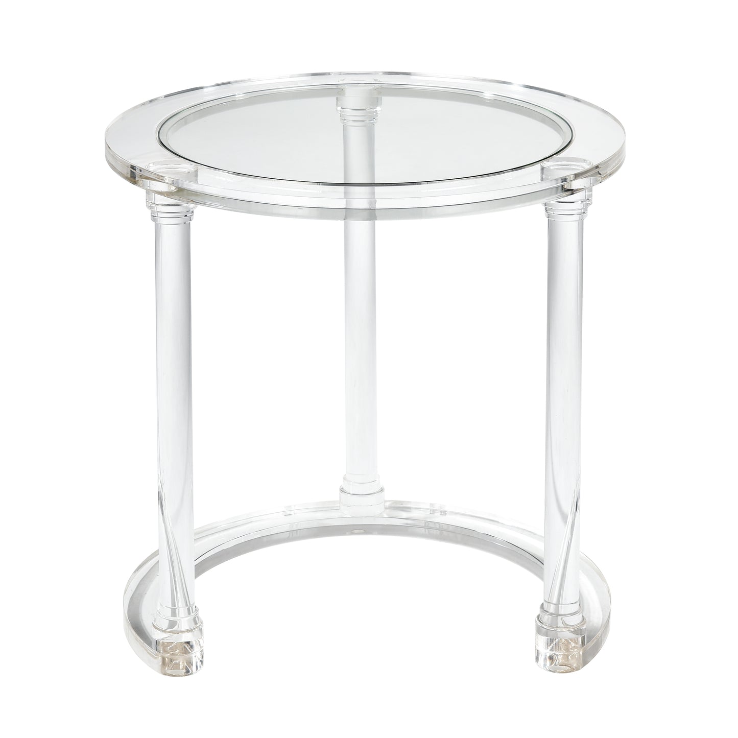 H0015-9104/S2 - Jacobs Nesting Table - Set of 2 Round Clear