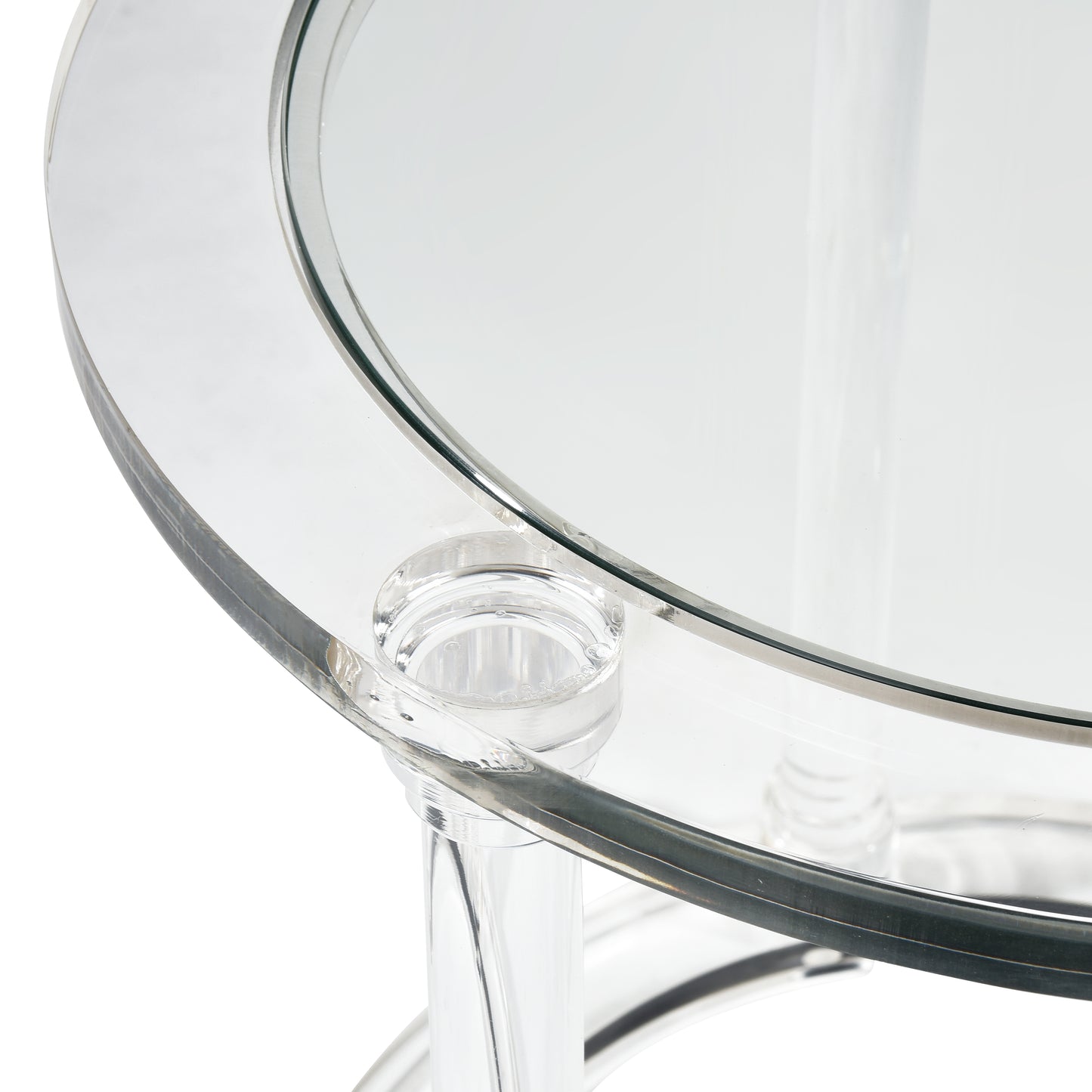 H0015-9104/S2 - Jacobs Nesting Table - Set of 2 Round Clear