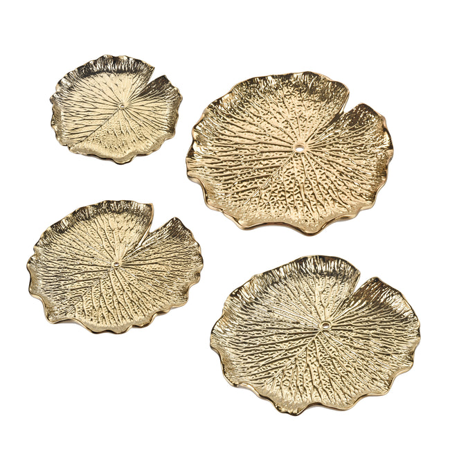 H0017-10427/S4 - Lilypad Bowl - Set of 4 Gold