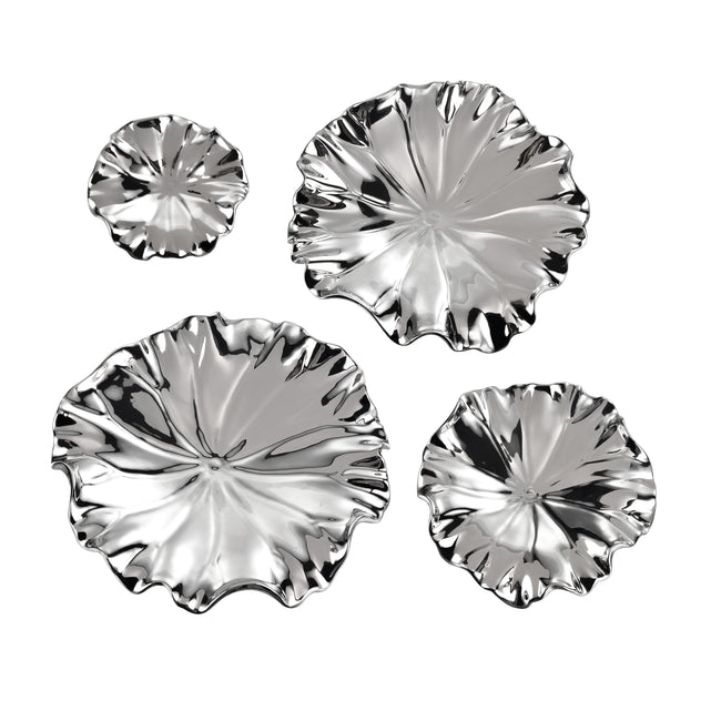 H0017-10428/S4 - Petal Bowl - Set of 4 Silver