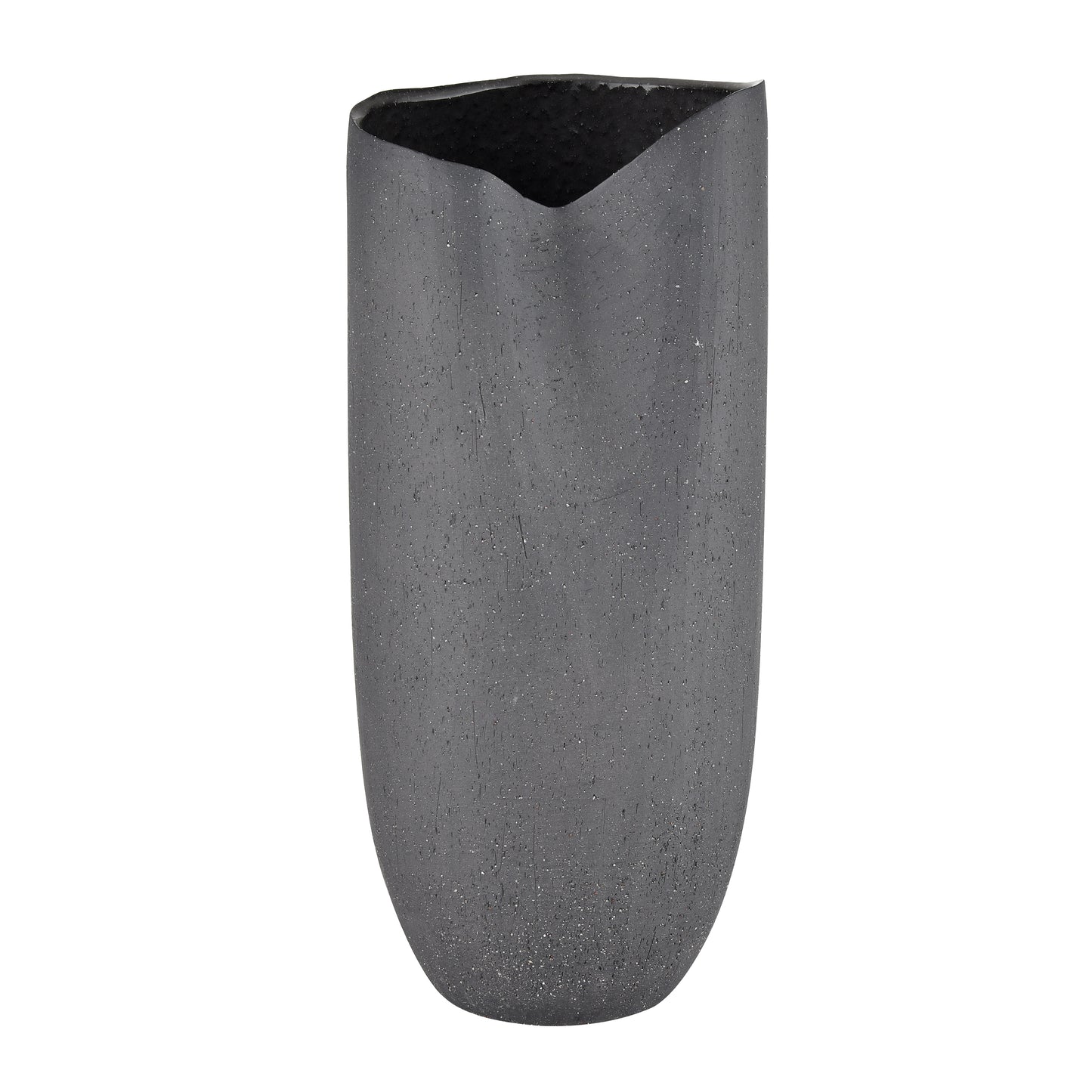 H0017-9752 - Ferraro Vase - Folded Black