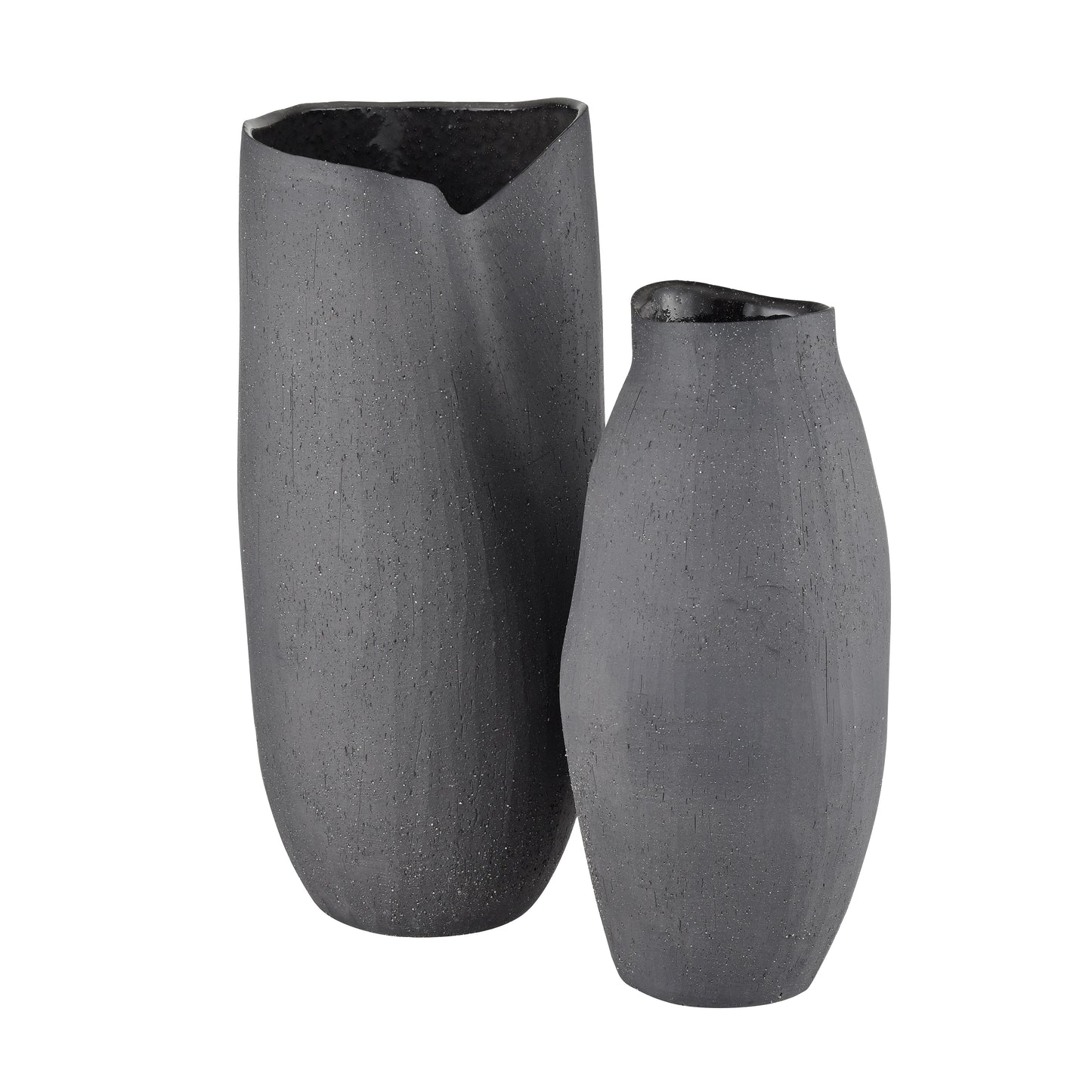 H0017-9752 - Ferraro Vase - Folded Black