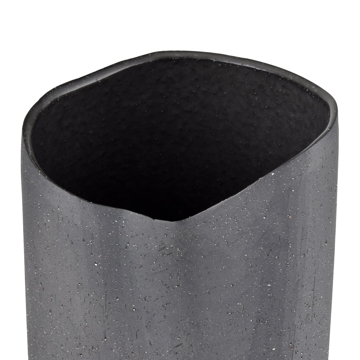 H0017-9752 - Ferraro Vase - Folded Black