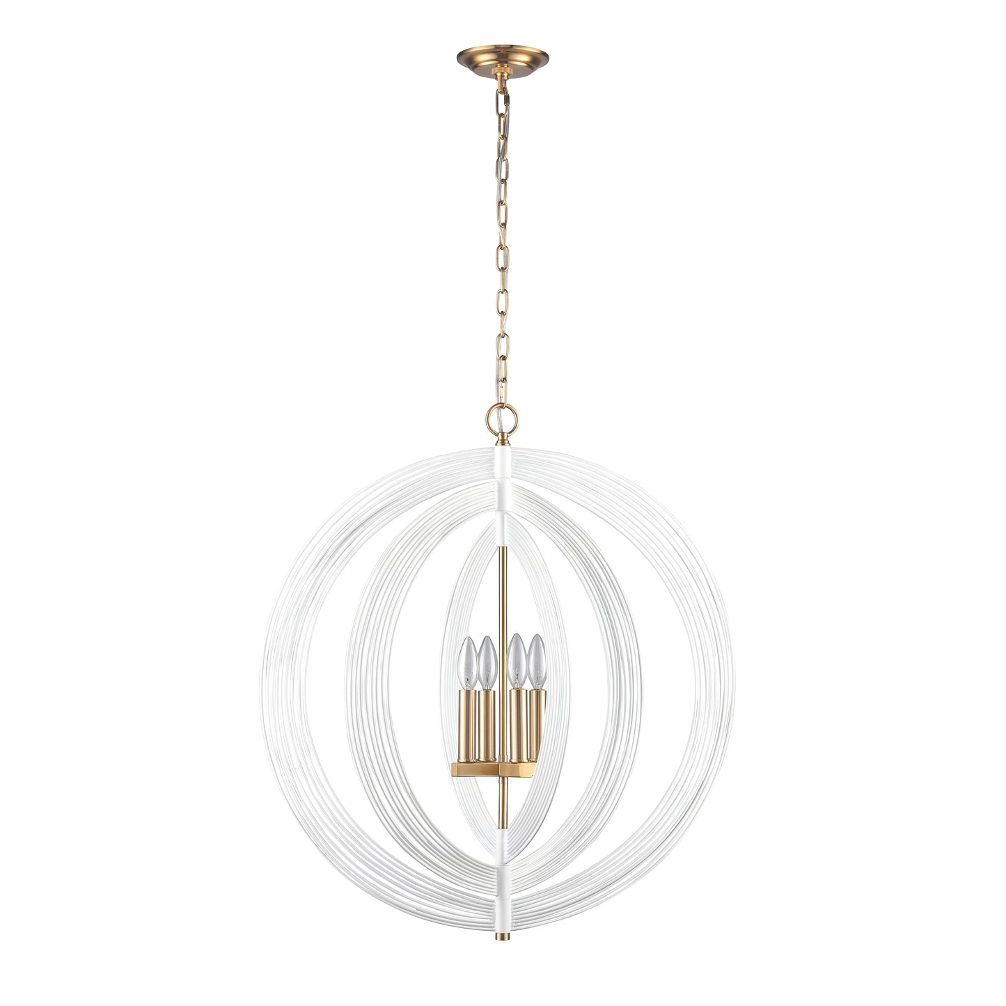 H0018-10357 - Orme 27'' Wide 4-Light Pendant - White