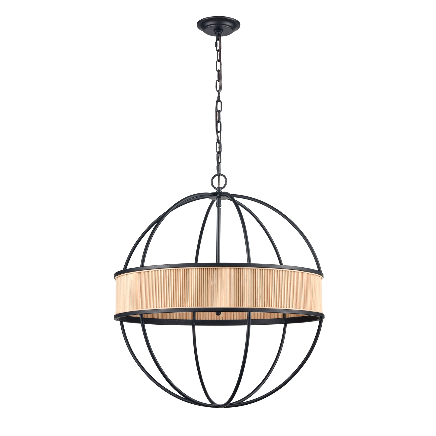 H0018-10358 - Ural 24'' Wide 6-Light Pendant - Matte Black