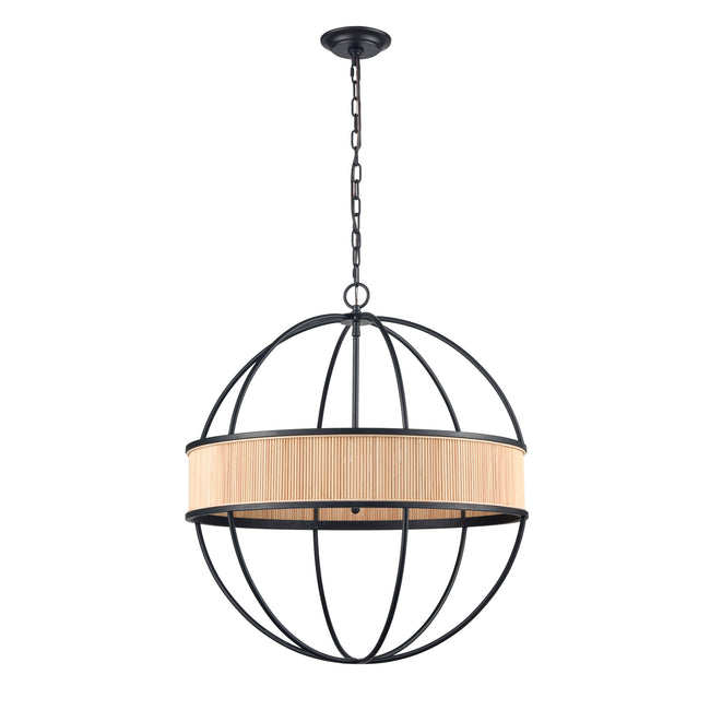 H0018-10358 - Ural 24'' Wide 6-Light Pendant - Matte Black