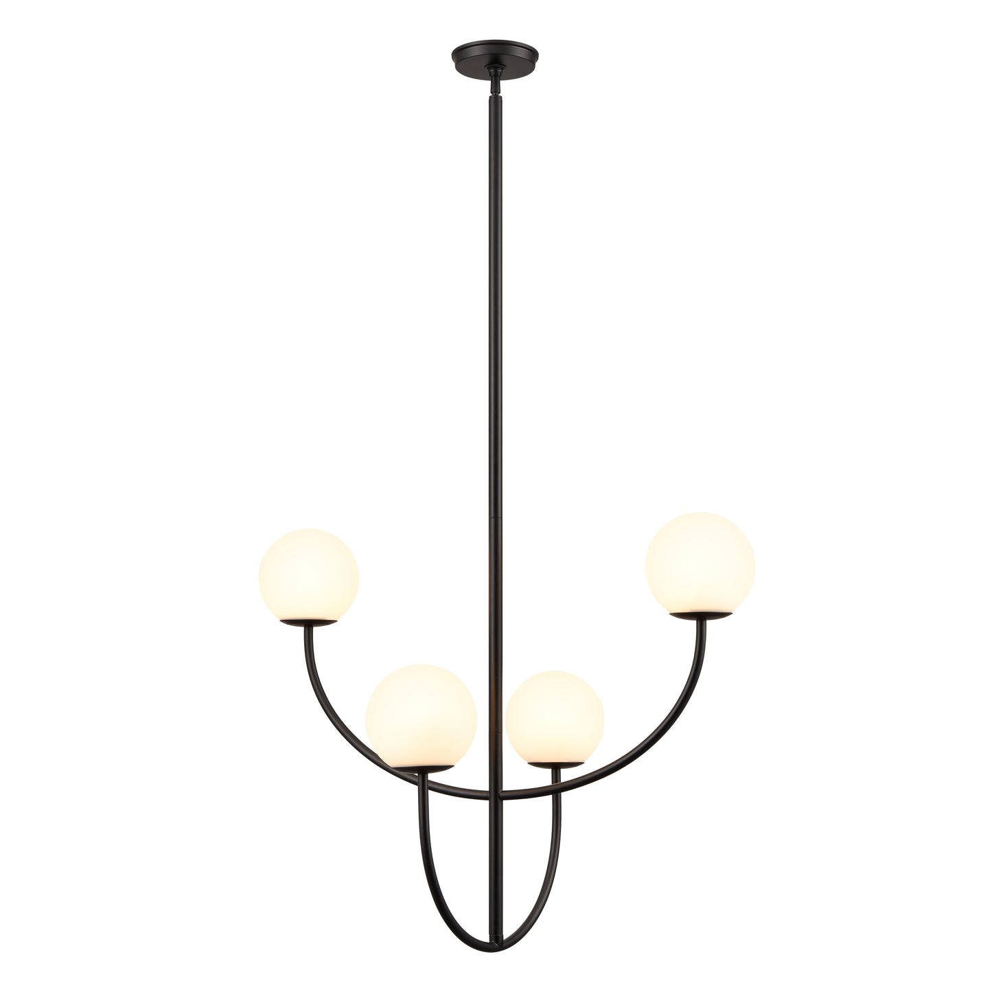 H0018-10371 - Doby 30'' Wide 4-Light Pendant - Matte Black