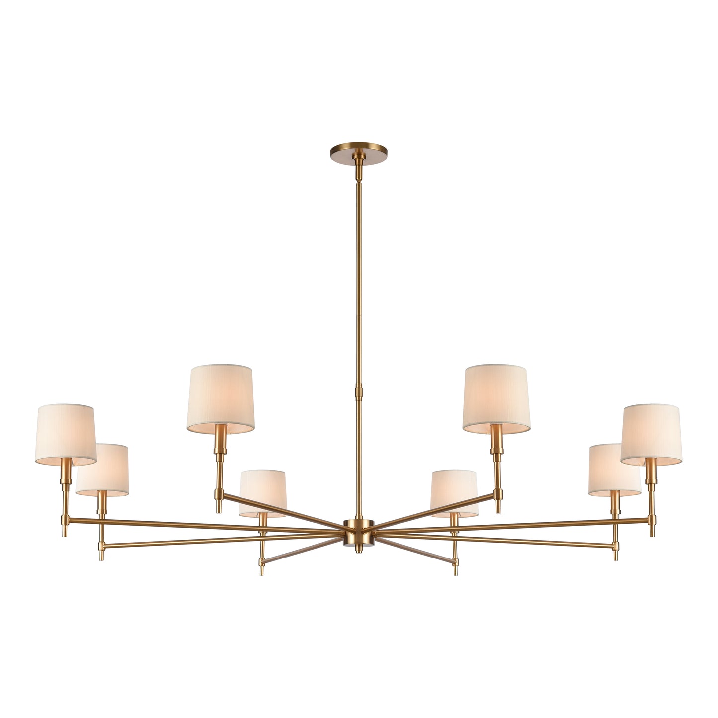 H0018-11519 - Arden 56'' Wide 12-Light Chandelier - Brushed Gold