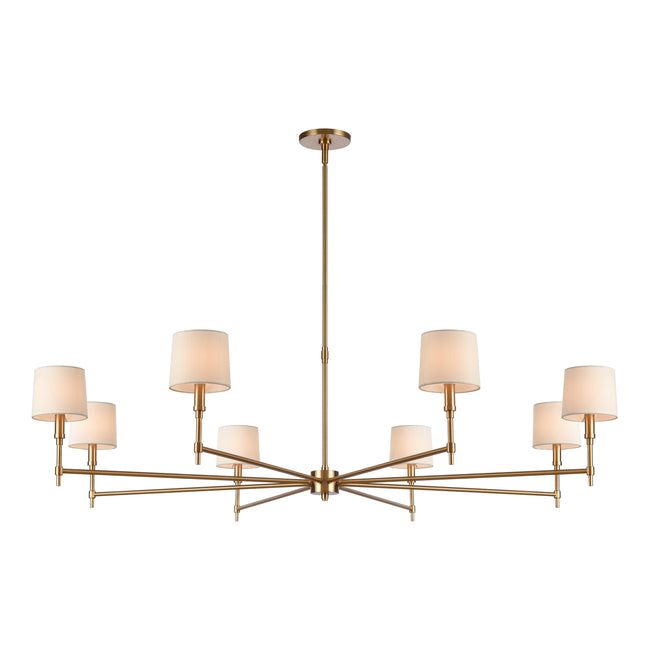 H0018-11519 - Arden 56'' Wide 12-Light Chandelier - Brushed Gold