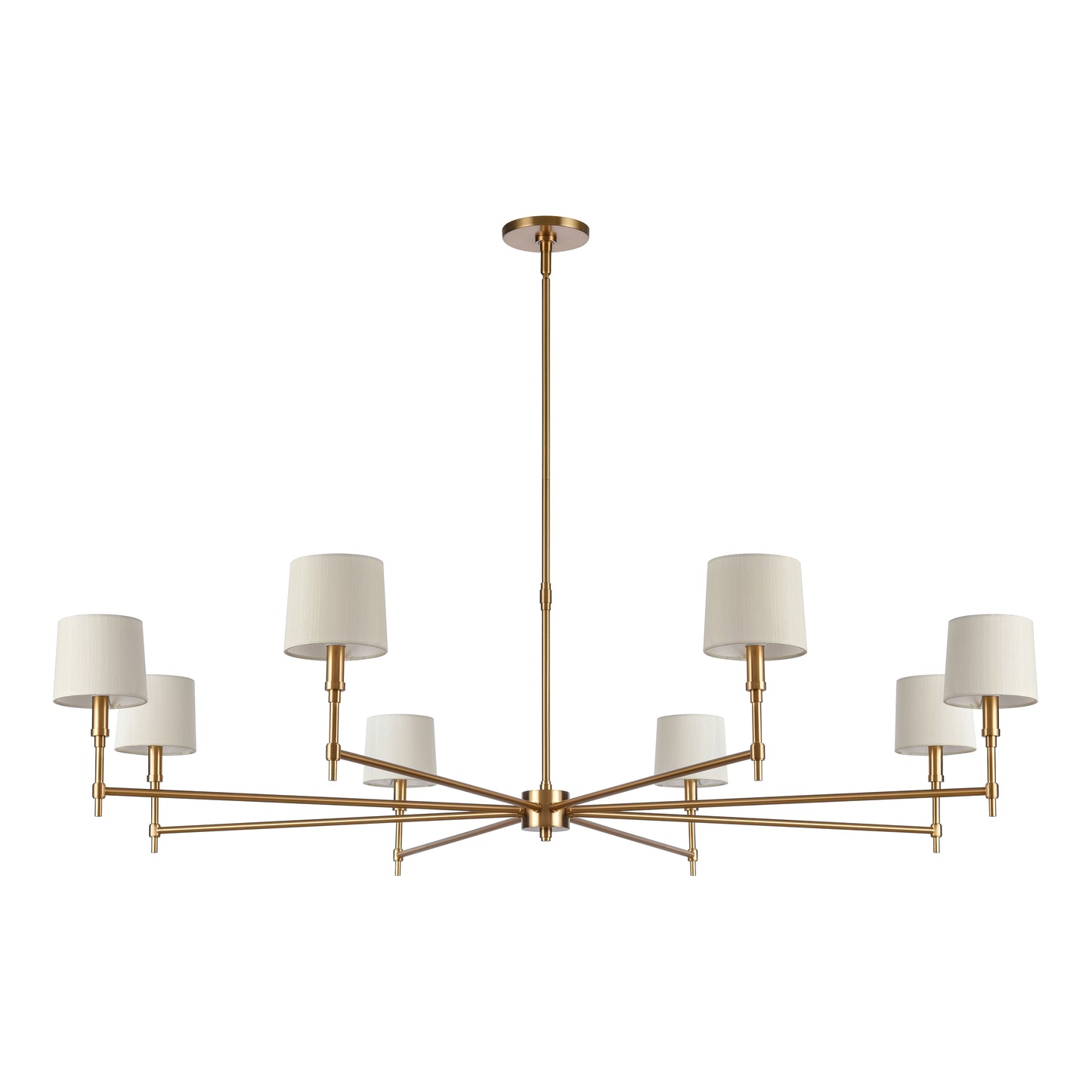 H0018-11519 - Arden 56'' Wide 12-Light Chandelier - Brushed Gold