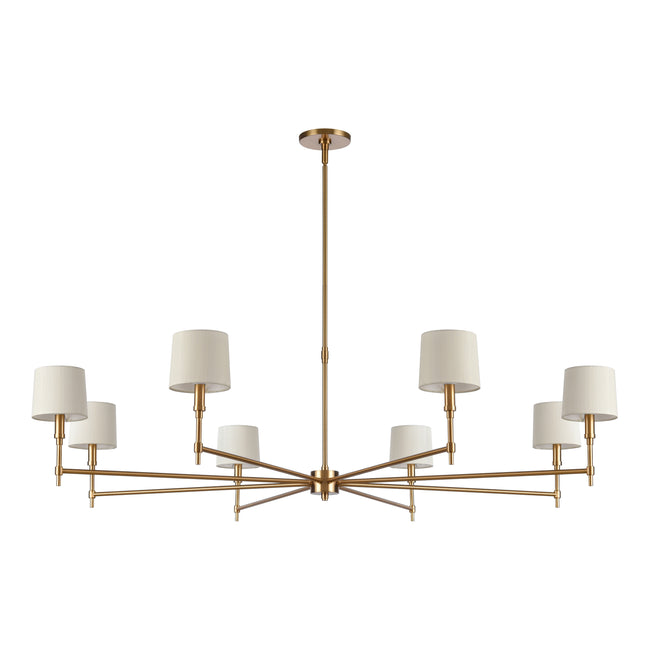 H0018-11519 - Arden 56'' Wide 12-Light Chandelier - Brushed Gold