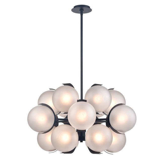 H0018-11836 - Dolby 32'' Wide 18-Light Chandelier - White