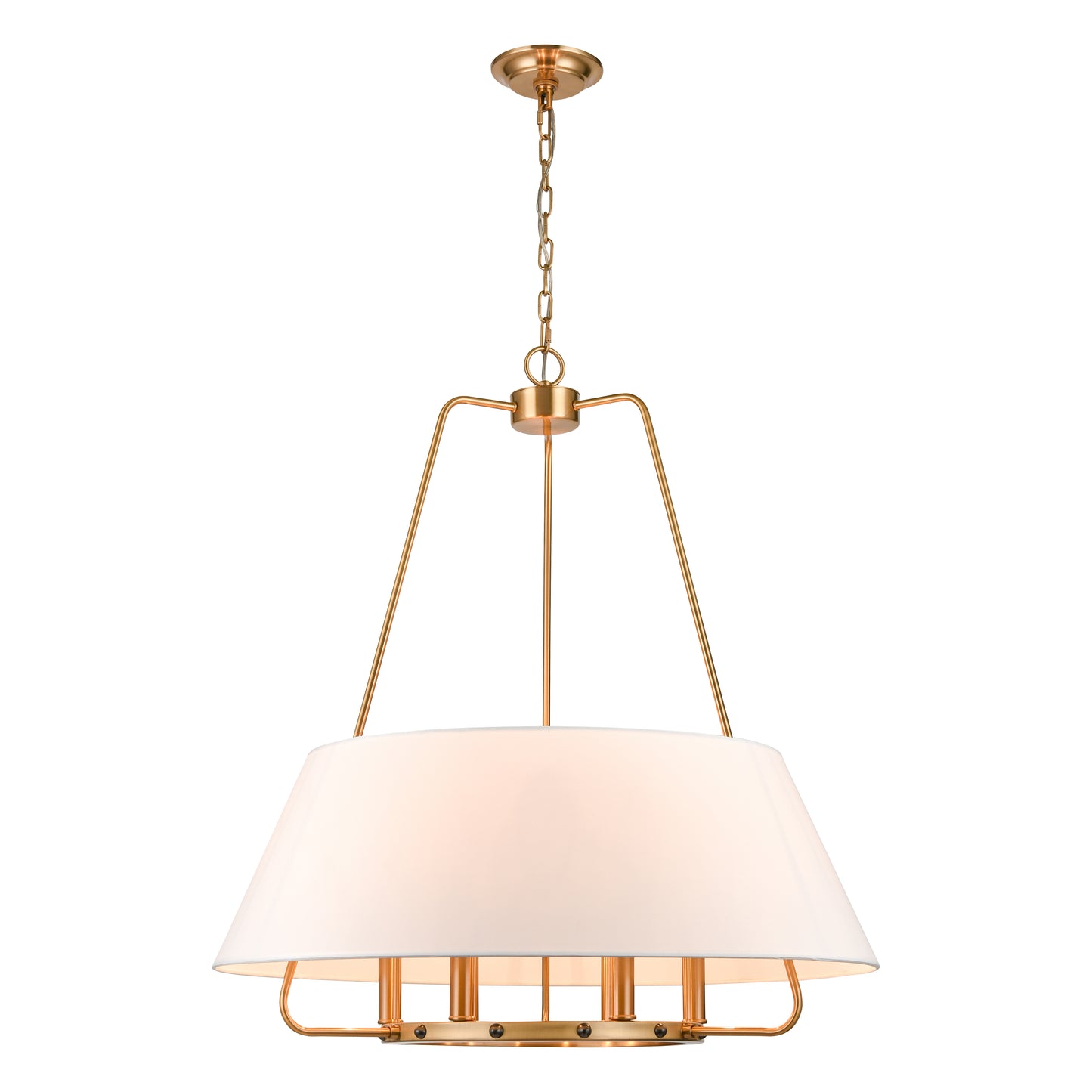 H0018-7982 - Tetbury 28'' Wide 6-Light Pendant - Aged Brass