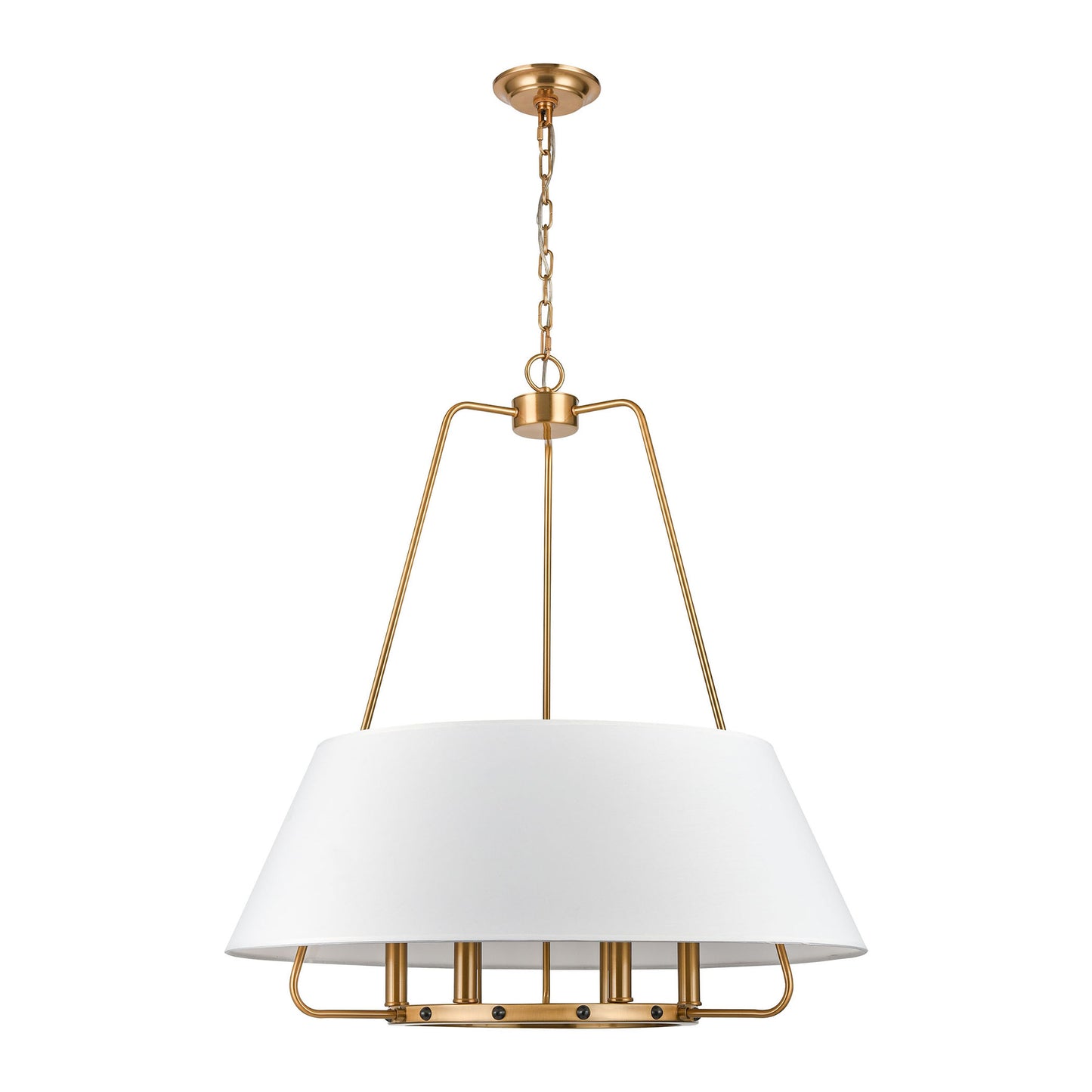 H0018-7982 - Tetbury 28'' Wide 6-Light Pendant - Aged Brass