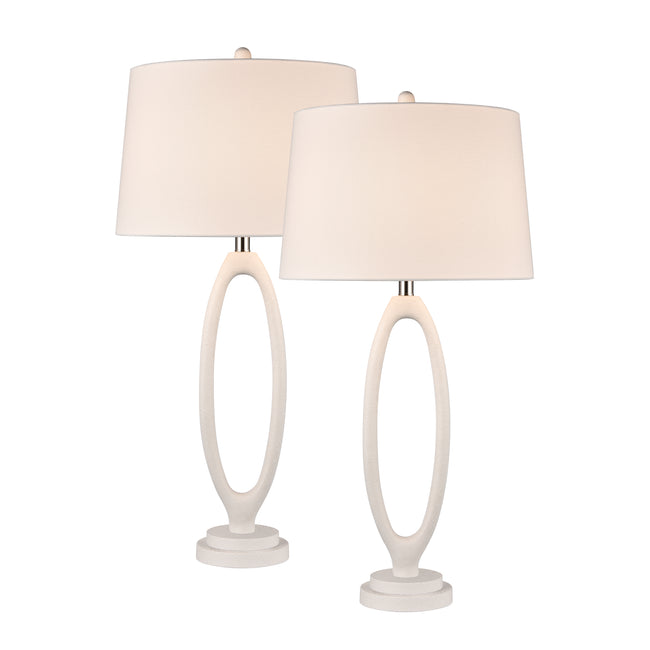 H0019-10324/S2 - Adair 34'' High 1-Light Table Lamp - Set of 2 White