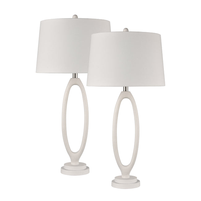 H0019-10324/S2 - Adair 34'' High 1-Light Table Lamp - Set of 2 White