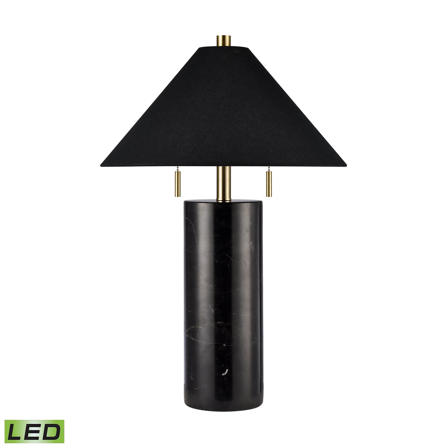 H0019-10337-LED - Blythe 26'' High 2-Light Table Lamp - Black - Includes LED Bulbs