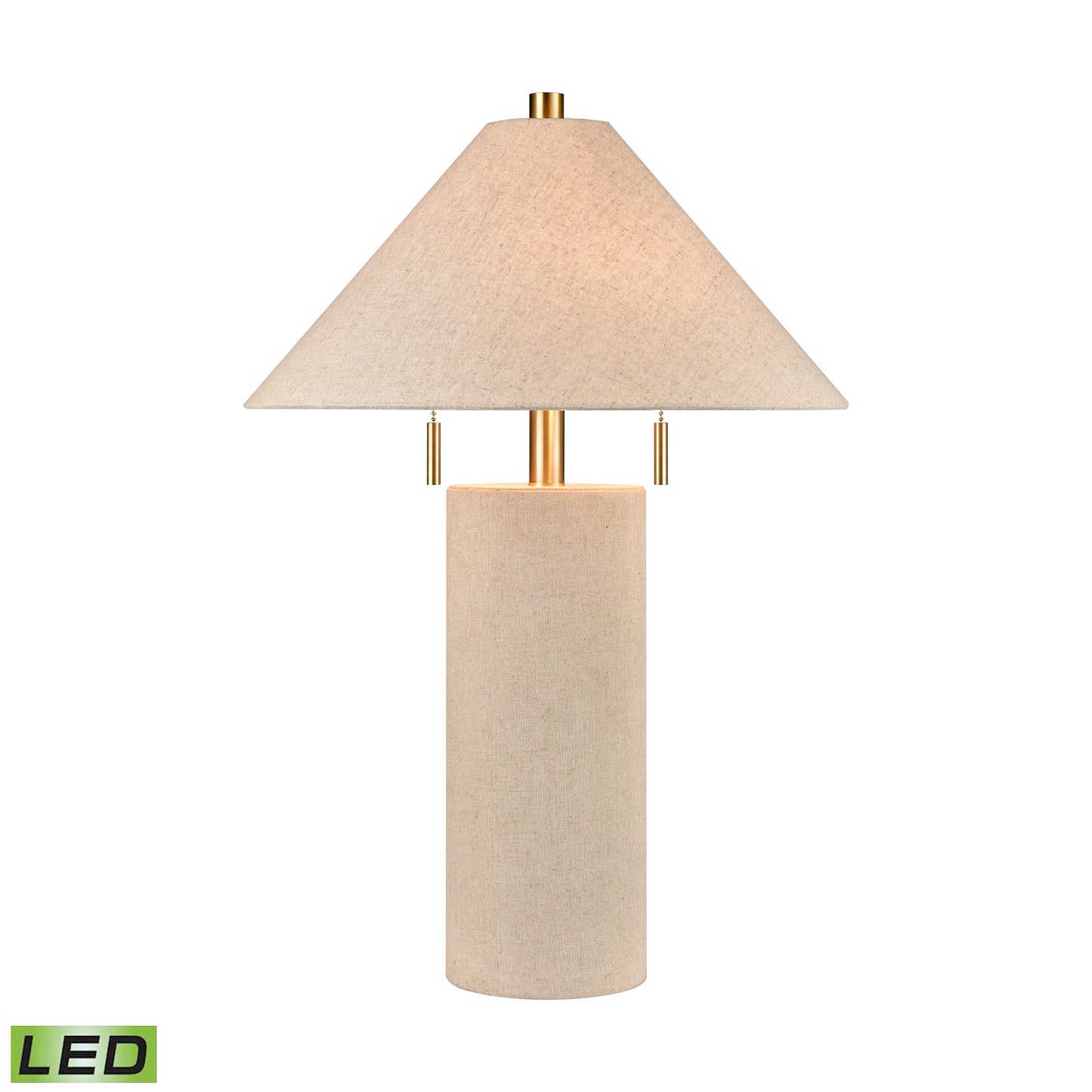 H0019-10338-LED - Blythe 26'' High 2-Light Table Lamp - Linen - Includes LED Bulbs