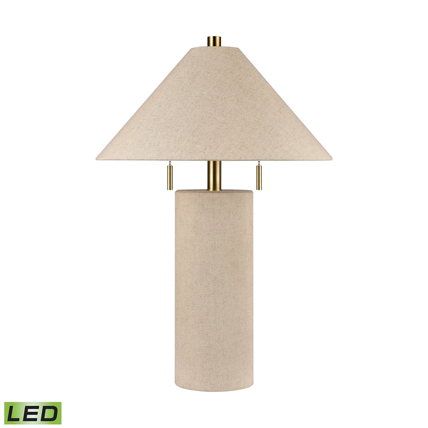 H0019-10338-LED - Blythe 26'' High 2-Light Table Lamp - Linen - Includes LED Bulbs