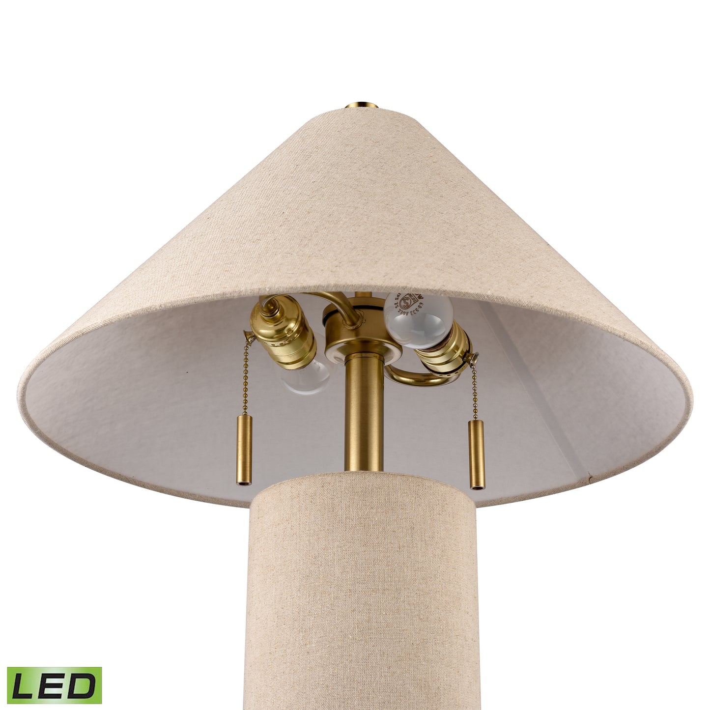 H0019-10338-LED - Blythe 26'' High 2-Light Table Lamp - Linen - Includes LED Bulbs