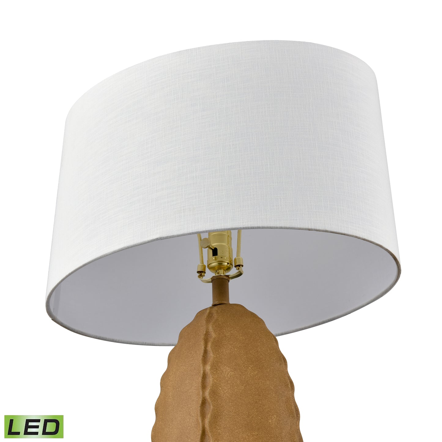 H0019-11062-LED - Alexa 33'' High 1-Light Table Lamp - Tan - Includes LED Bulb