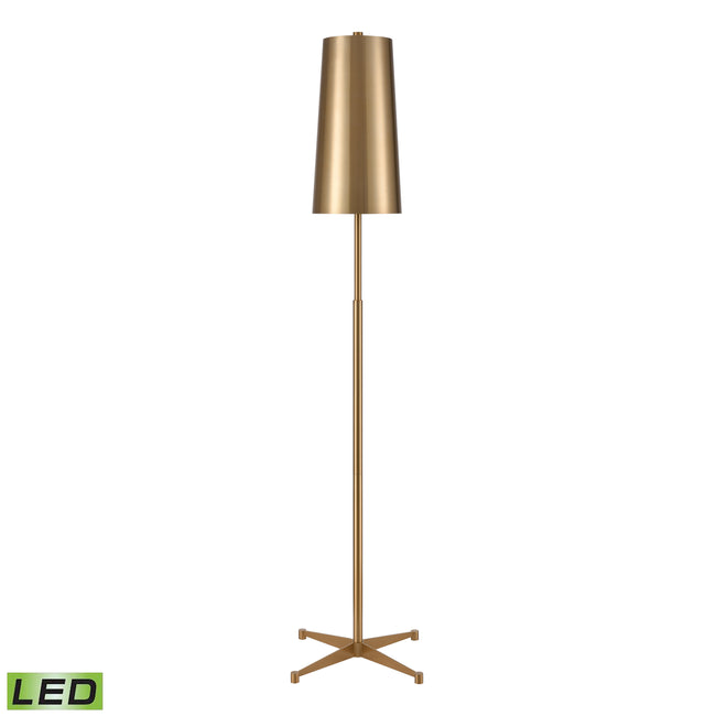 H0019-11066-LED - Matthias 65'' High 1-Light Floor Lamp - Aged Brass - Includes LED Bulb