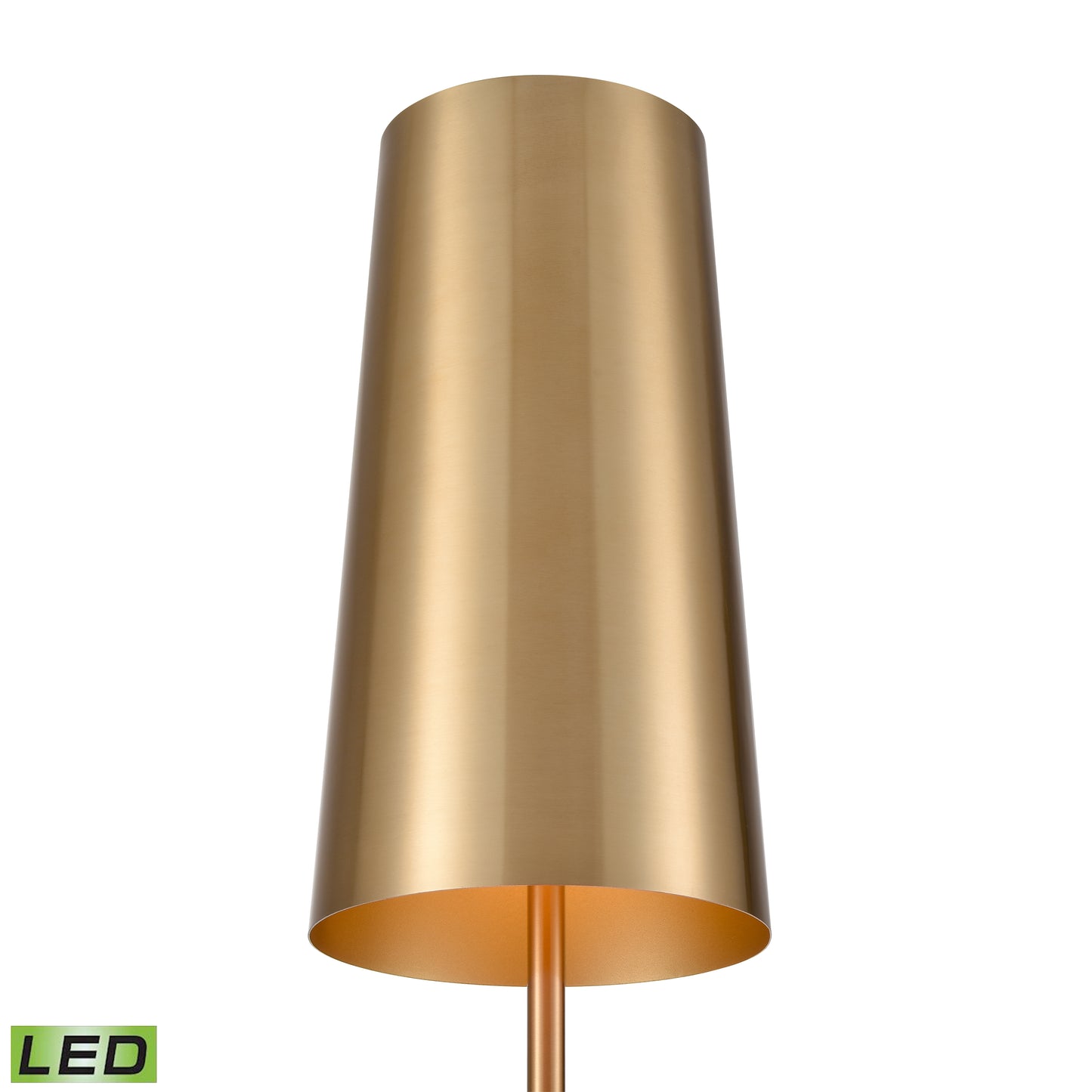 H0019-11066-LED - Matthias 65'' High 1-Light Floor Lamp - Aged Brass - Includes LED Bulb