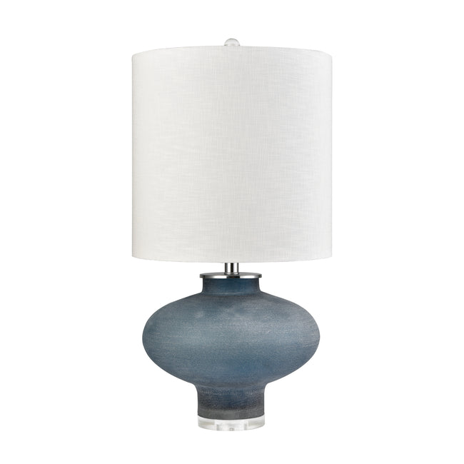 H0019-11080-LED - Skye 28'' High 1-Light Table Lamp - Frosted Blue - Includes LED Bulb