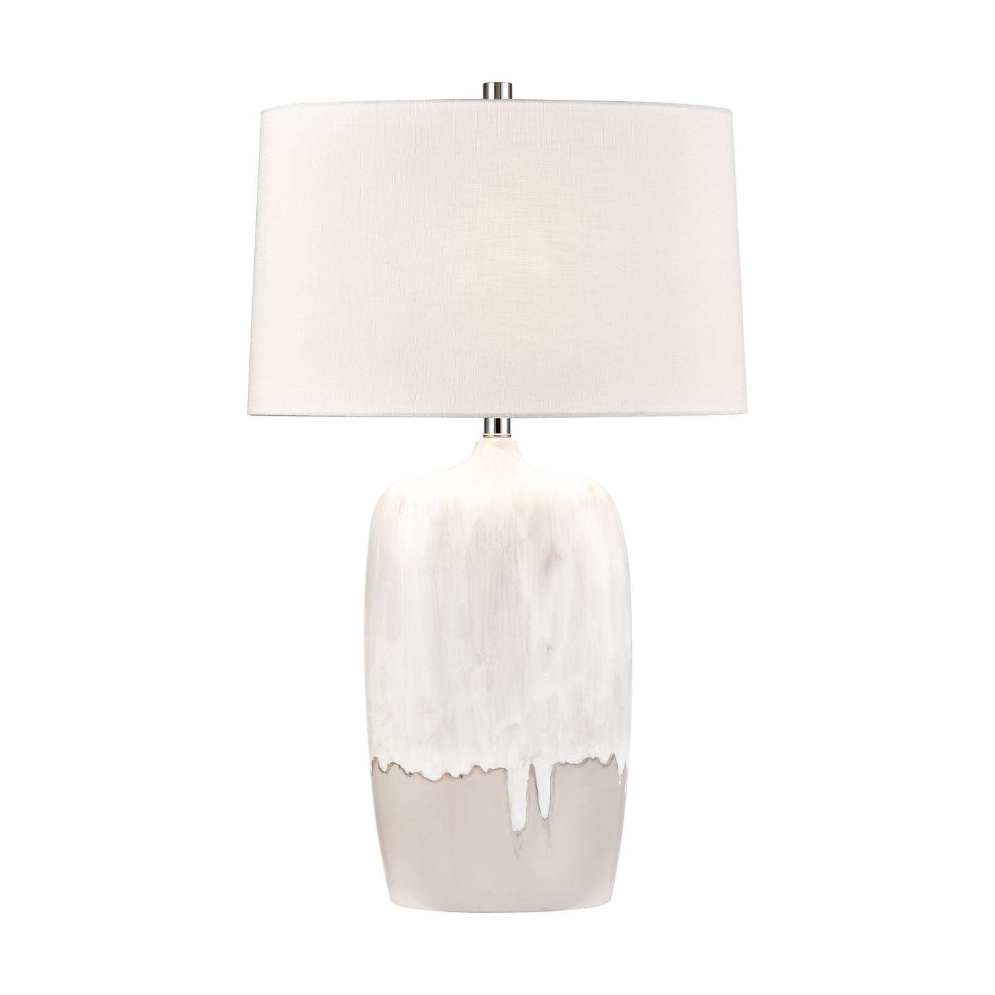 H0019-11082-LED - Ruthie 32'' High 1-Light Table Lamp - White Glaze - Includes LED Bulb