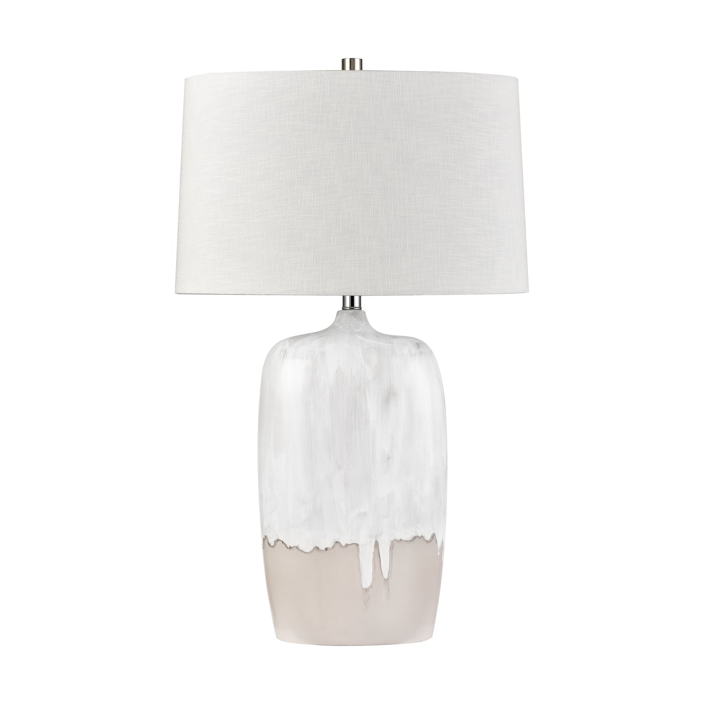 H0019-11082-LED - Ruthie 32'' High 1-Light Table Lamp - White Glaze - Includes LED Bulb