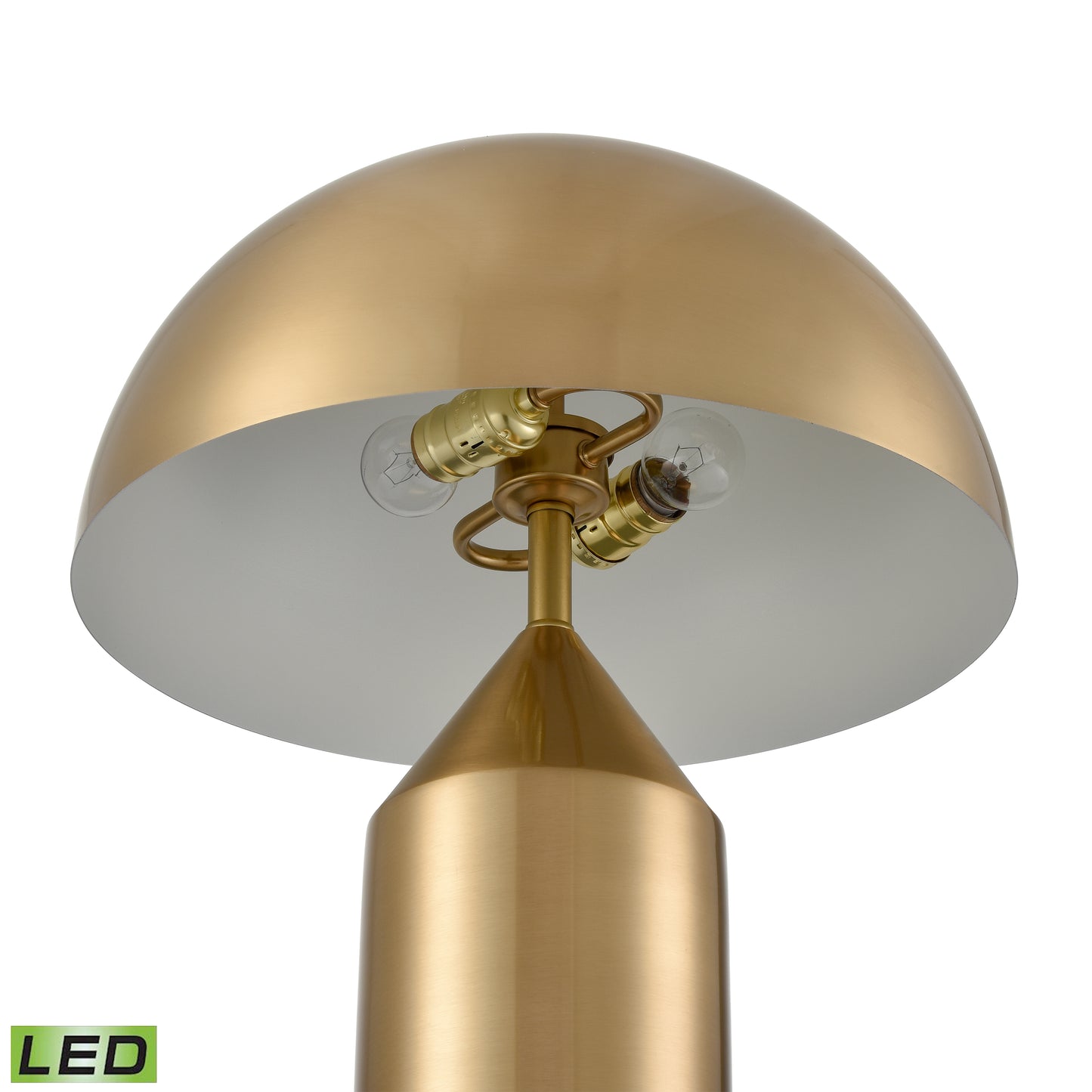 H0019-11088-LED - Pilleri 22'' High 2-Light Desk Lamp - Brass - Includes LED Bulb