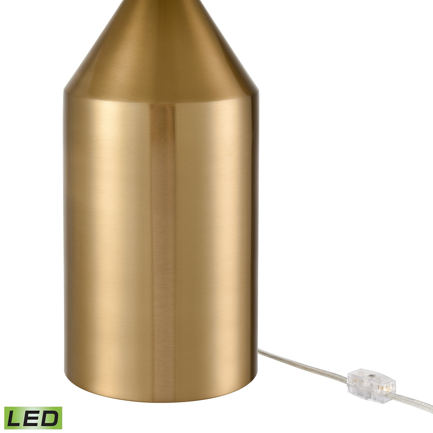 H0019-11088-LED - Pilleri 22'' High 2-Light Desk Lamp - Brass - Includes LED Bulb